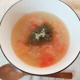 大根とトマトの和風生姜スープ